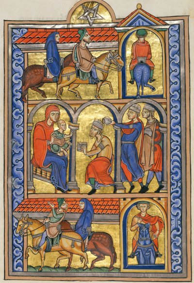 Adoration des Mages - Master of the Berthold Sacramentary