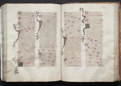 Le Missel de Gotha: Fol. 106r, Texte, vers 1375 - Master of the Boqueteaux