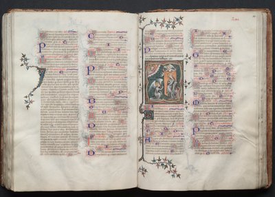 Le Missel de Gotha: Fol. 109v, Texte, vers 1375 - Master of the Boqueteaux
