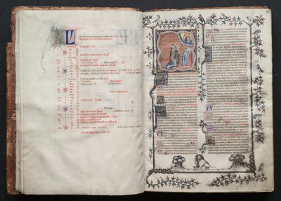 Le Missel de Gotha : Fol. 10v, Texte, vers 1375 - Master of the Boqueteaux