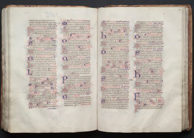 Le Missel de Gotha : Fol. 111v, texte, vers 1375 - Master of the Boqueteaux