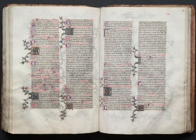 Le Missel de Gotha : Fol. 119r, Texte, vers 1375 - Master of the Boqueteaux