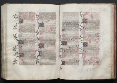 Le Missel de Gotha : Fol. 122r, Texte, vers 1375 - Master of the Boqueteaux