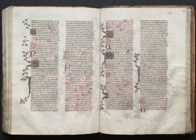 Le Missel de Gotha: Fol. 125v, Texte, vers 1375 - Master of the Boqueteaux