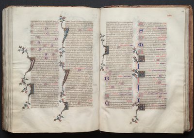 Le Missel de Gotha : Fol. 129v, Texte, c. 1375 - Master of the Boqueteaux