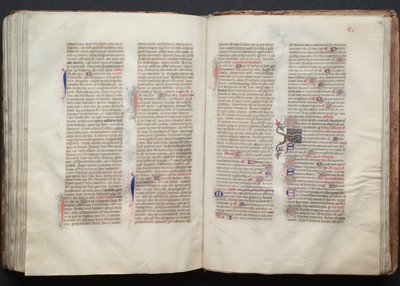 Le Missel de Gotha : Fol. 133v, Texte, vers 1375 - Master of the Boqueteaux