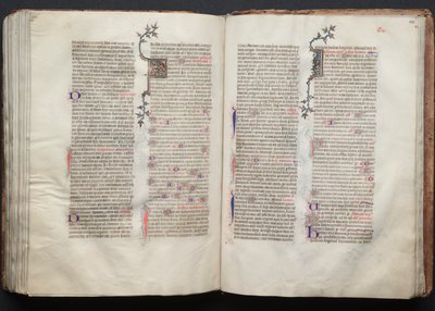 Le Missel de Gotha : Fol. 135r, texte, vers 1375 - Master of the Boqueteaux