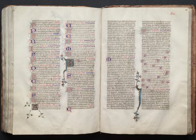 Le Missel de Gotha : Fol. 136r, Texte, vers 1375 - Master of the Boqueteaux