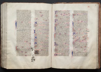 Le Missel de Gotha : Fol. 137r, Texte, vers 1375 - Master of the Boqueteaux
