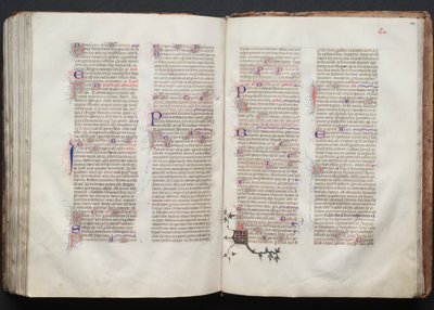 Le Missel de Gotha : Fol. 143r, Texte, vers 1375 - Master of the Boqueteaux