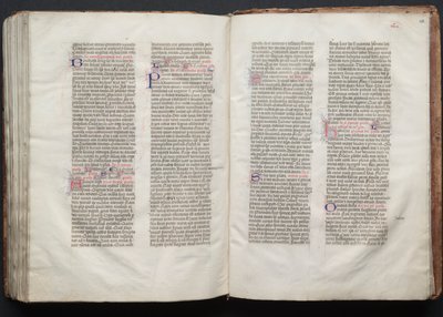 Le Missel de Gotha : Fol. 153r, Texte, vers 1375 - Master of the Boqueteaux