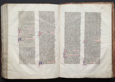 Le Missel de Gotha : Fol. 154r, Texte, vers 1375 - Master of the Boqueteaux