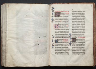 Le Missel de Gotha : Fol. 159r, Texte, vers 1375 - Master of the Boqueteaux