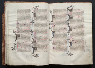Le Missel de Gotha : Fol. 15r, Texte, c. 1375 - Master of the Boqueteaux
