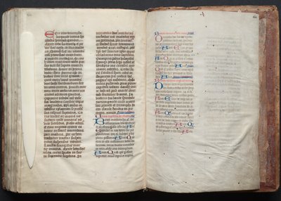 Le Missel de Gotha: Fol. 164r, Texte, vers 1375 - Master of the Boqueteaux