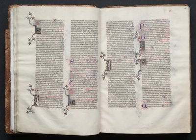 Le Missel de Gotha : Fol. 26r, Texte, vers 1375 - Master of the Boqueteaux
