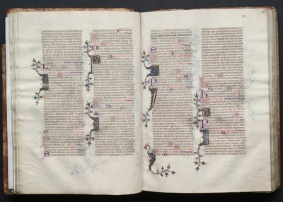 Le Missel de Gotha: Fol. 29v, Texte, vers 1375 - Master of the Boqueteaux