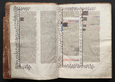 Le Missel de Gotha : Fol. 2r, Texte, vers 1375 - Master of the Boqueteaux