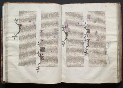 Le Missel de Gotha : Fol. 33r, Texte, vers 1375 - Master of the Boqueteaux