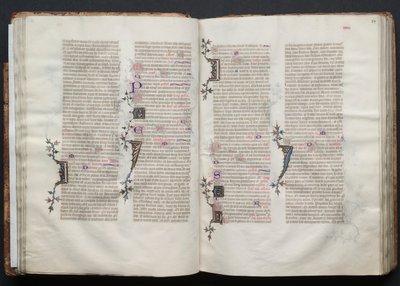 Le Missel de Gotha: Fol. 34r, Texte, vers 1375 - Master of the Boqueteaux