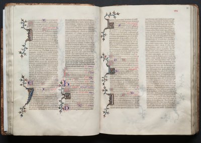 Le Missel de Gotha: Fol. 38r, Texte, vers 1375 - Master of the Boqueteaux
