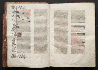 Le Missel de Gotha : Fol. 3v, Texte, vers 1375 - Master of the Boqueteaux