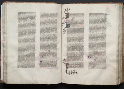 Le Missel de Gotha : Fol. 47v, Texte, vers 1375 - Master of the Boqueteaux