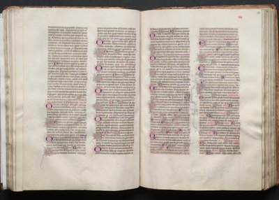 Le Missel de Gotha : Fol. 52v, Texte, c. 1375 - Master of the Boqueteaux