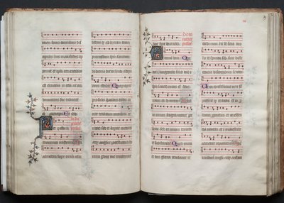 Le Missel de Gotha : Fol. 59r, Texte, c. 1375 - Master of the Boqueteaux