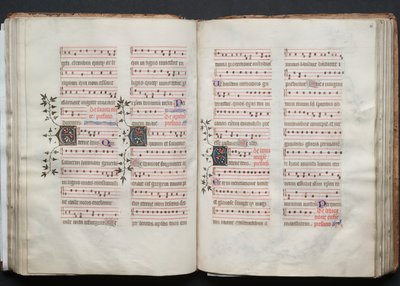 Le Missel de Gotha : Fol. 60r, Texte, vers 1375 - Master of the Boqueteaux