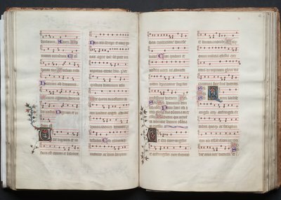 Le Missel de Gotha : Fol. 62r, Texte, vers 1375 - Master of the Boqueteaux
