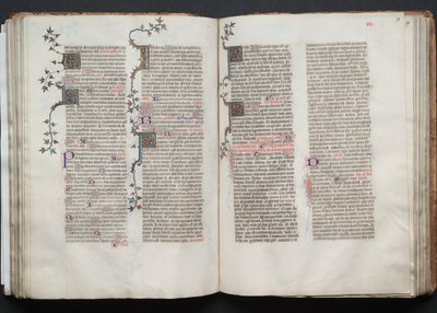 Le Missel de Gotha : Fol. 78r, Texte, vers 1375 - Master of the Boqueteaux