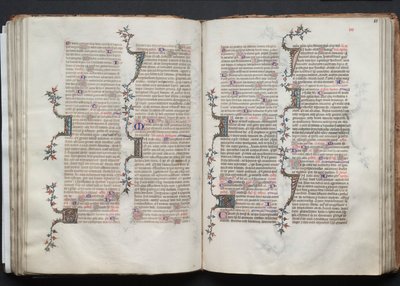 Le Missel de Gotha: Fol. 81r, Texte, vers 1375 - Master of the Boqueteaux