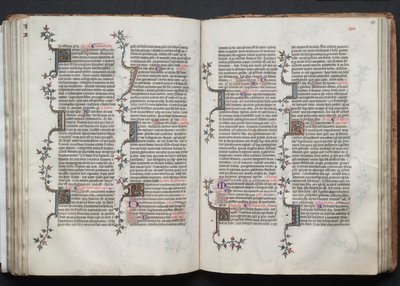 Le Missel de Gotha : Fol. 84v, Texte, vers 1375 - Master of the Boqueteaux