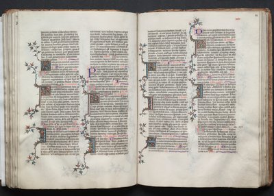 Le Missel de Gotha : Fol. 88r, Texte, vers 1375 - Master of the Boqueteaux