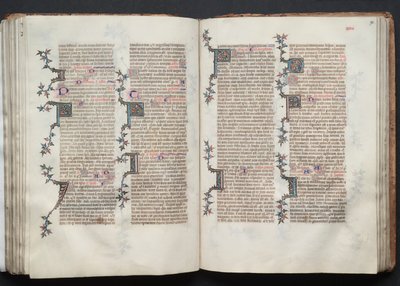 Le Missel de Gotha : Fol. 90r, Texte, vers 1375 - Master of the Boqueteaux