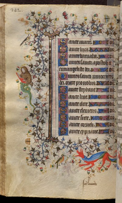 Heures de Charles le Noble, roi de Navarre (1361-1425) : fol. 121v, Texte - Master of the Brussels Initials and Associates