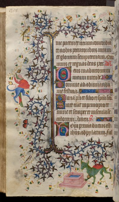 Heures de Charles le Noble, roi de Navarre (1361-1425) : fol. 129v, Texte - Master of the Brussels Initials and Associates