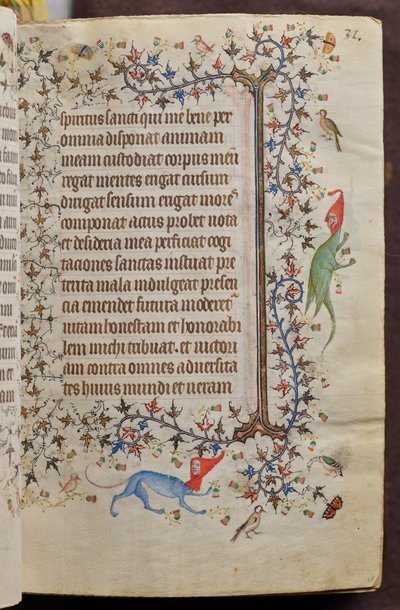 Heures de Charles le Noble, roi de Navarre (1361-1425) : fol. 16r, Texte - Master of the Brussels Initials and Associates