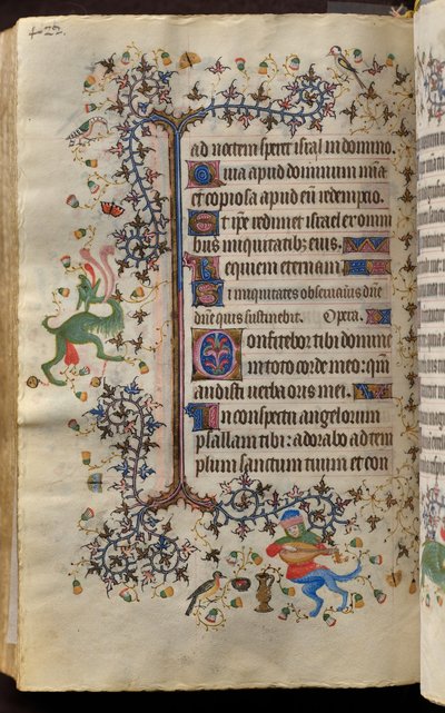 Heures de Charles le Noble, roi de Navarre (1361-1425) : fol. 205v, Texte - Master of the Brussels Initials and Associates