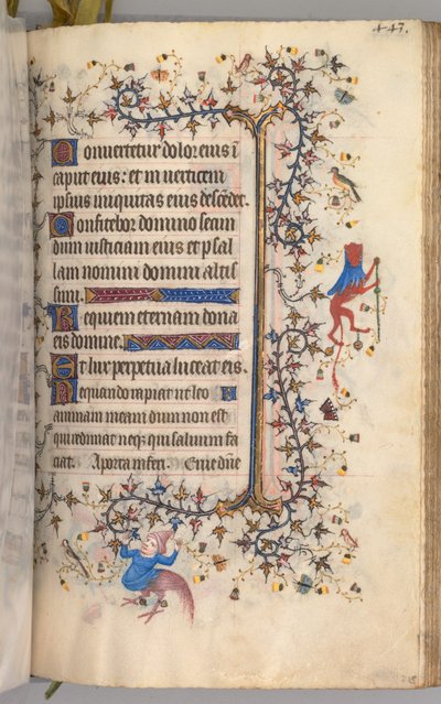 Heures de Charles le Noble, roi de Navarre (1361-1425) : fol. 216r, Texte - Master of the Brussels Initials and Associates