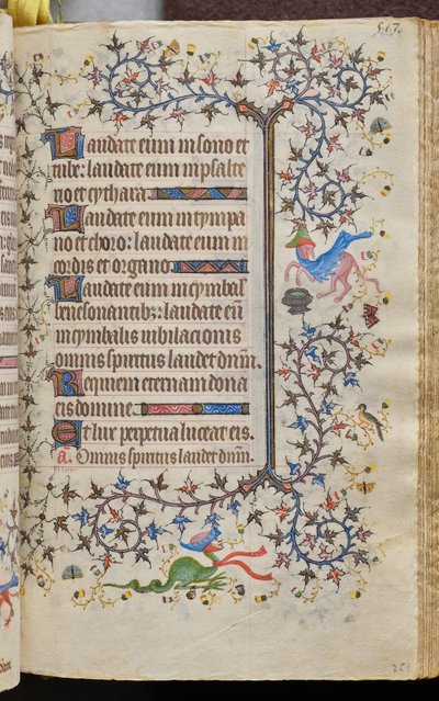 Heures de Charles le Noble, roi de Navarre (1361-1425) : fol. 251r, Texte - Master of the Brussels Initials and Associates