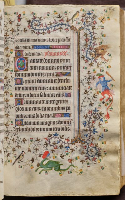 Heures de Charles le Noble, roi de Navarre (1361-1425) : fol. 45r, Texte - Master of the Brussels Initials and Associates