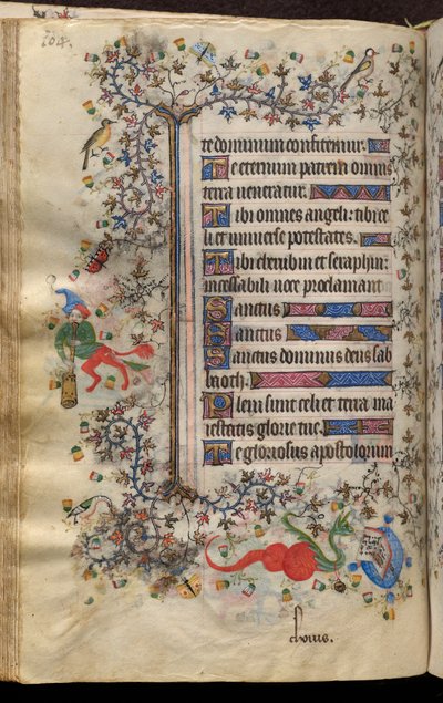 Heures de Charles le Noble, roi de Navarre (1361-1425) : fol. 52v, Texte - Master of the Brussels Initials and Associates
