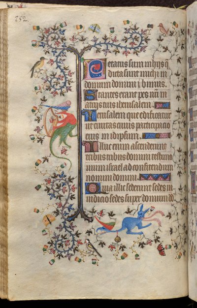 Heures de Charles le Noble, roi de Navarre (1361-1425) : fol. 76v, Texte - Master of the Brussels Initials and Associates