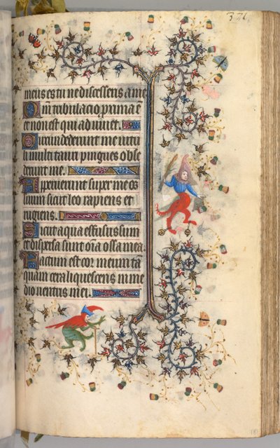 Heures de Charles le Noble, roi de Navarre 1361-1425: fol. 181r, texte, vers 1405 - Master of the Brussels Initials and Associates