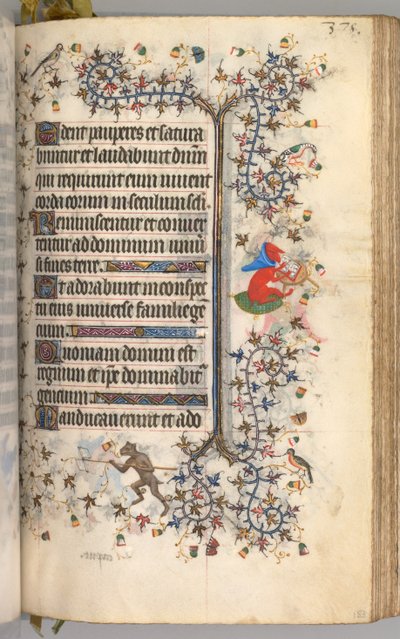 Heures de Charles le Noble, roi de Navarre 1361-1425: fol. 183r, Texte, c. 1405 - Master of the Brussels Initials and Associates