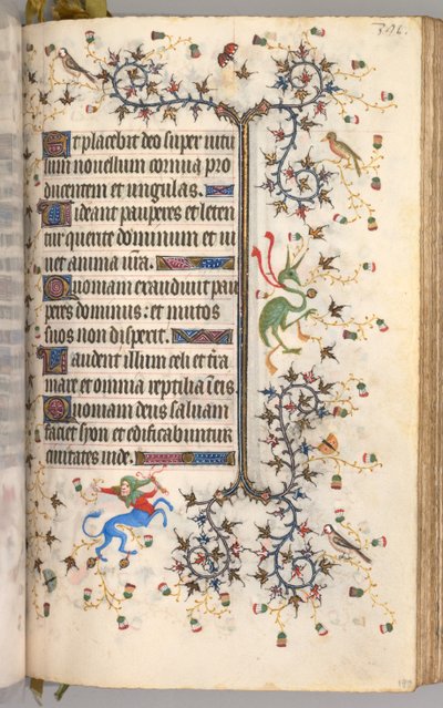 Heures de Charles le Noble, roi de Navarre 1361-1425 : fol. 190r, Texte, vers 1405 - Master of the Brussels Initials and Associates