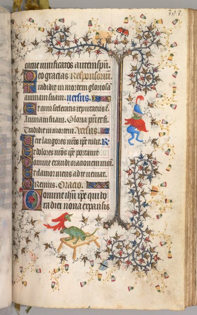 Heures de Charles le Noble, roi de Navarre 1361-1425 : fol. 191r, Texte, vers 1405 - Master of the Brussels Initials and Associates