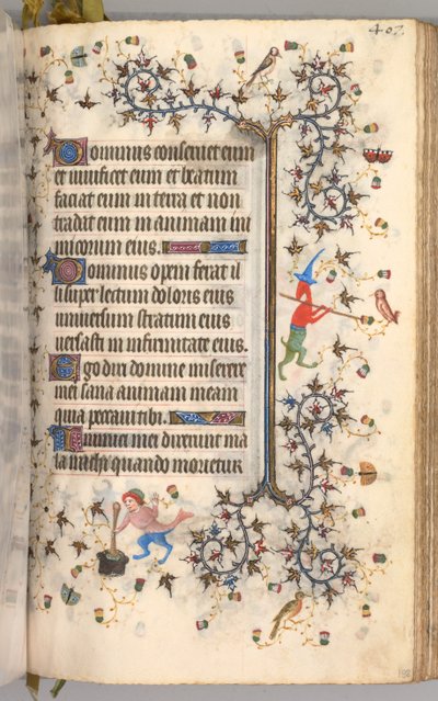 Heures de Charles le Noble, Roi de Navarre 1361-1425 : fol. 198r, Texte, c. 1405 - Master of the Brussels Initials and Associates